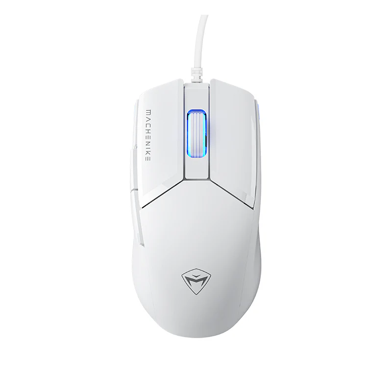 Machenike M7 Pro Wired Gaming Mouse – White High-Precision Sensor Lightweight Design