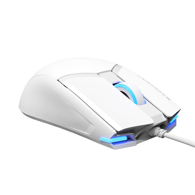 Machenike M7 Pro Wired Gaming Mouse – White High-Precision Sensor Lightweight Design