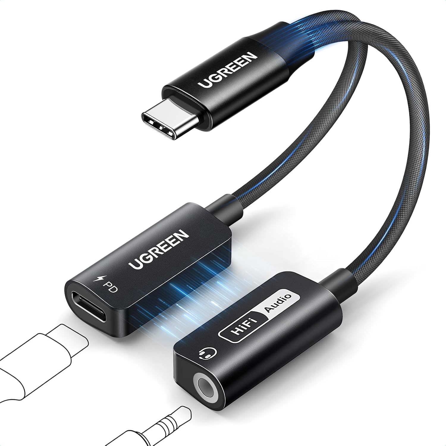 Ugreen 2-in-1 Charge & Audio USB-C Adapter