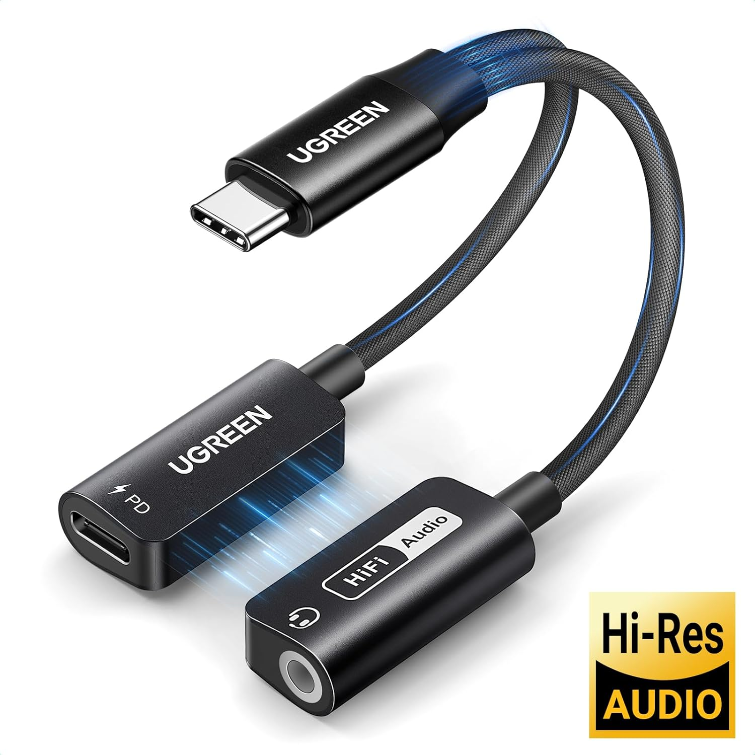 Ugreen 2-in-1 Charge & Audio USB-C Adapter