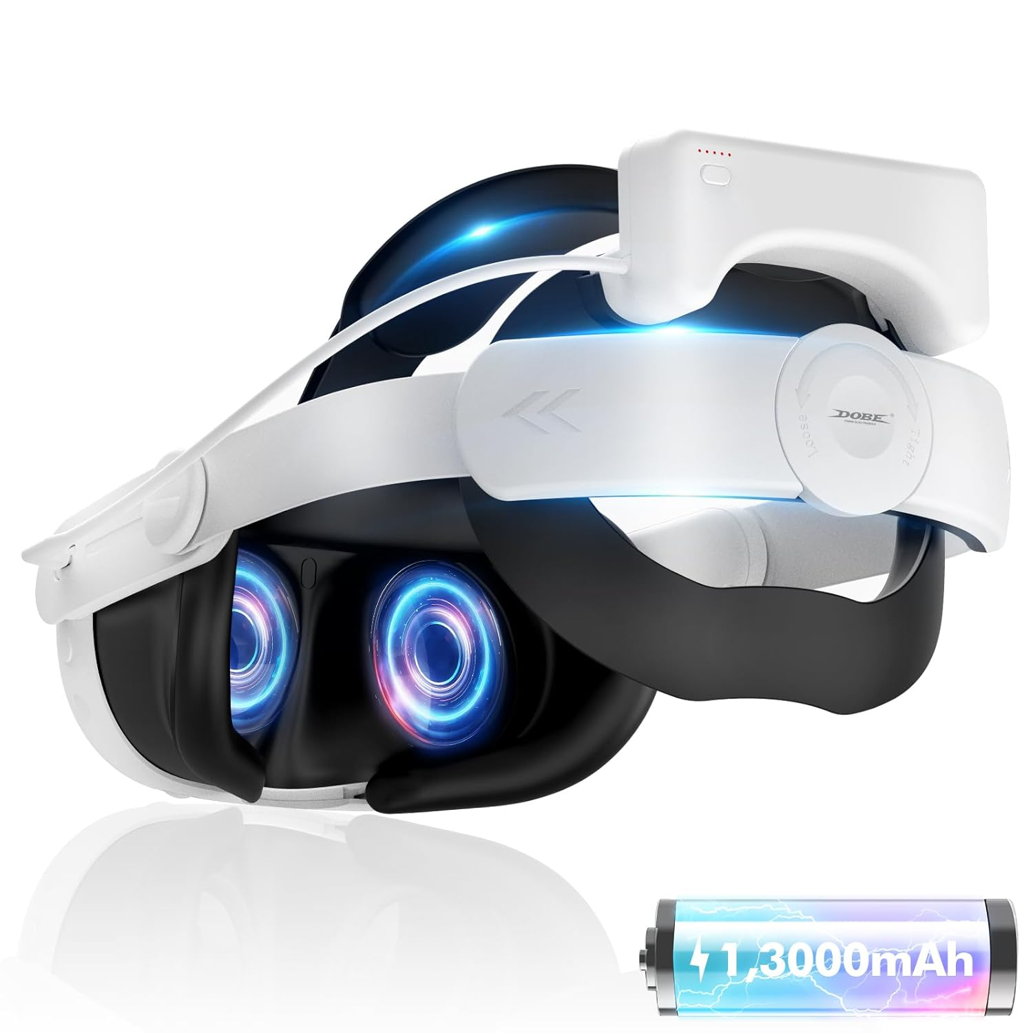 Dobe TY-3882 Adjustable Head Strap & Rechargeable Battery for Meta Quest 3/3S Dobe TY-3882 Adjustable Head Strap & Rechargeable Battery for Meta Quest 3/3S