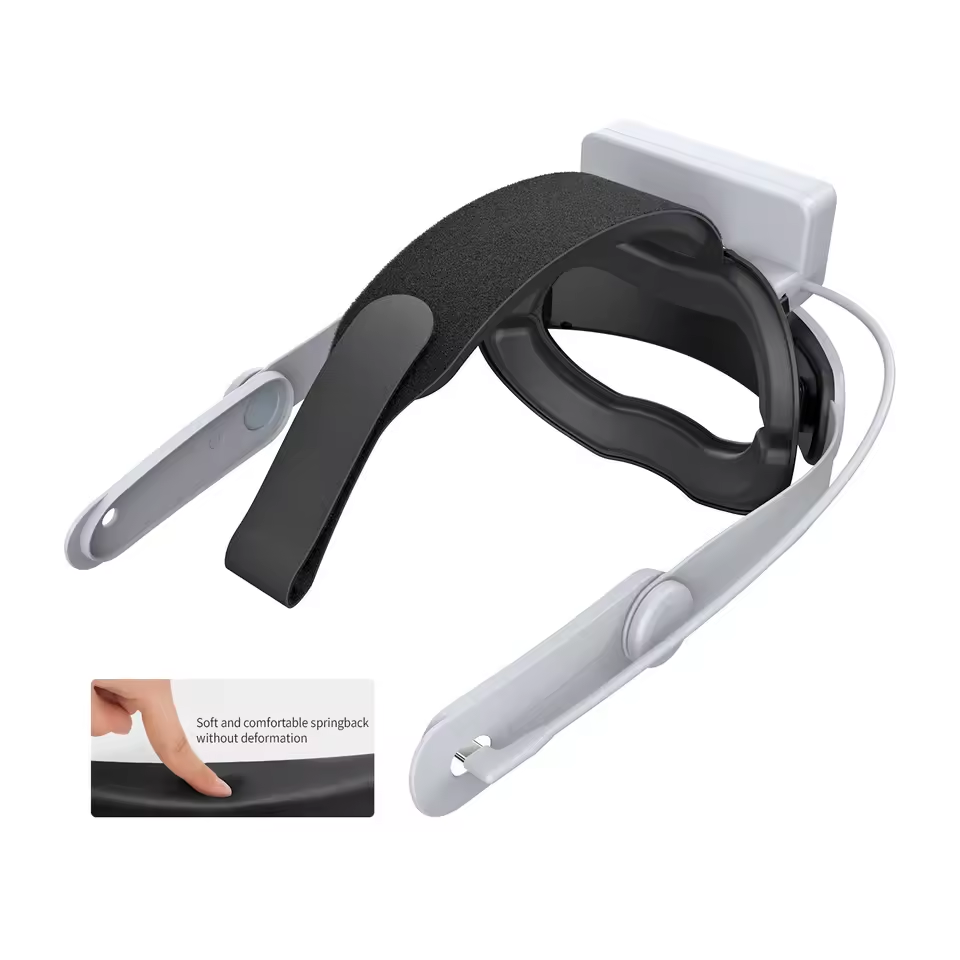 DOBE TY-3878 VR Headset Battery & Adjustable Headband for Meta Quest 3/3S – Power with Multi-Security Protection