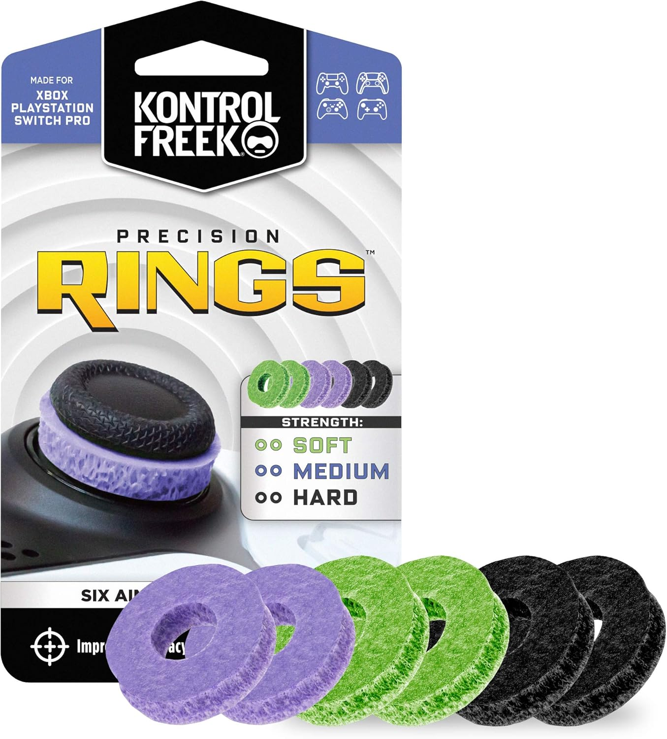 KontrolFreek Precision Rings Mixed 6-Pack