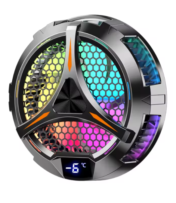 Magnetic Universal Tablet Cooler with Temperature Display for iPad Cooling Fan RGB Lighting 18W for IPad/Surface Pro/Samsung Tab