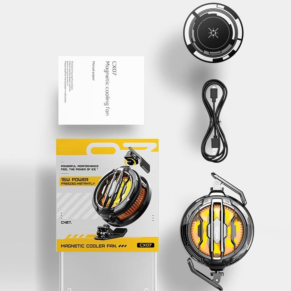 CX08 Pro Cell Phone Type-C Magnetic Fan Powerful and Quiet Cooling