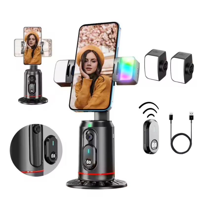 E30 Square Selfie Ring Light Cell Phone Holder Landing Fill Light Dimmable Rechargeable for Makeup Live Stream