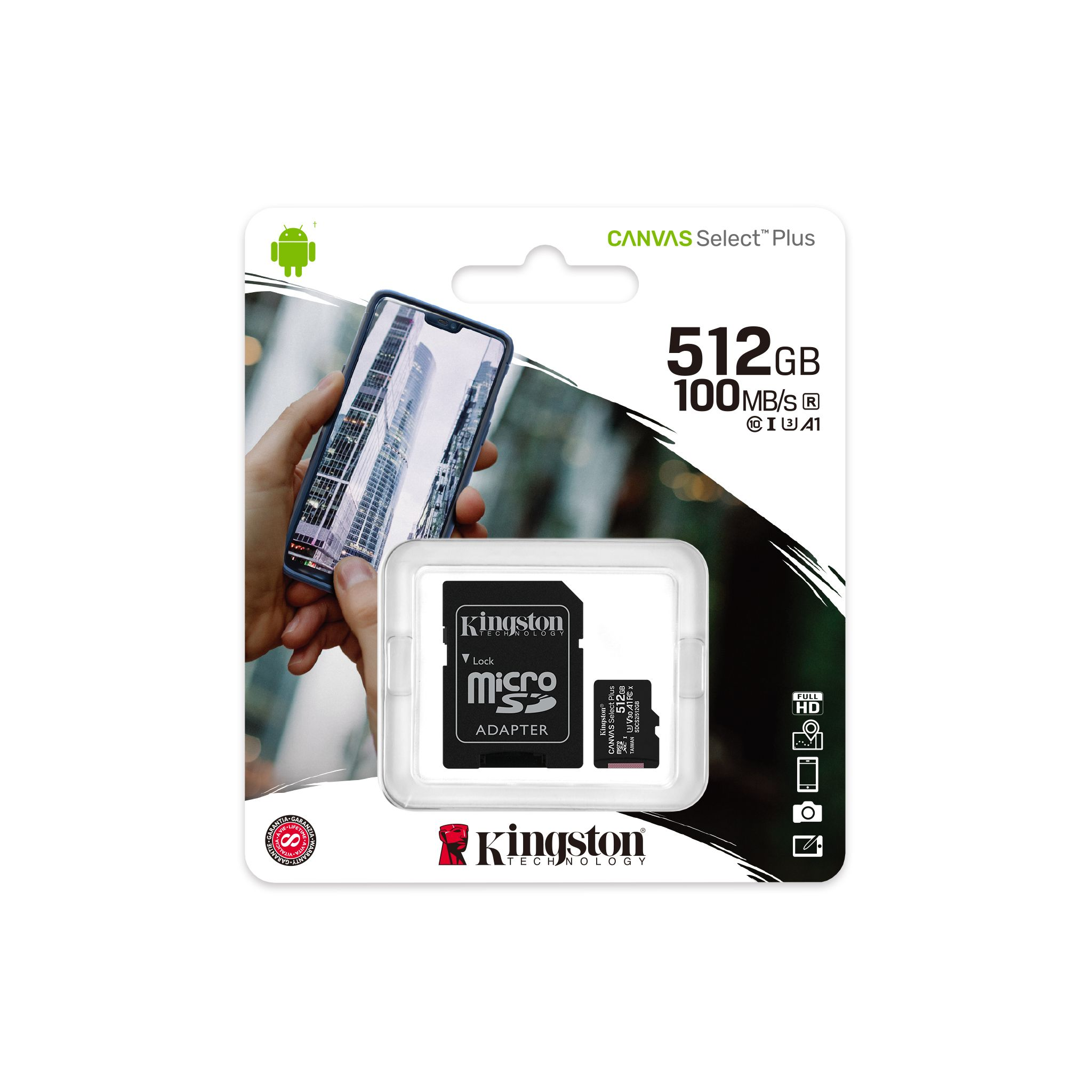 Kingston SDCS2/512GB Canvas Select Plus 512GB Class 10 Kingston SDCS2/512GB Canvas Select Plus 512GB Class 10