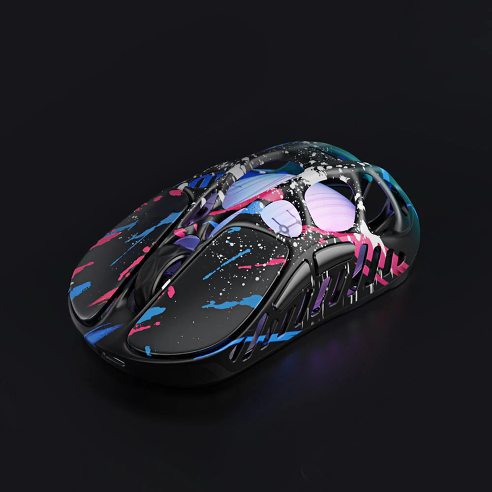 GravaStar Mercury X Pro Wireless Gaming Mouse With 8K Dongle Special Edition-Neon Graffiti
