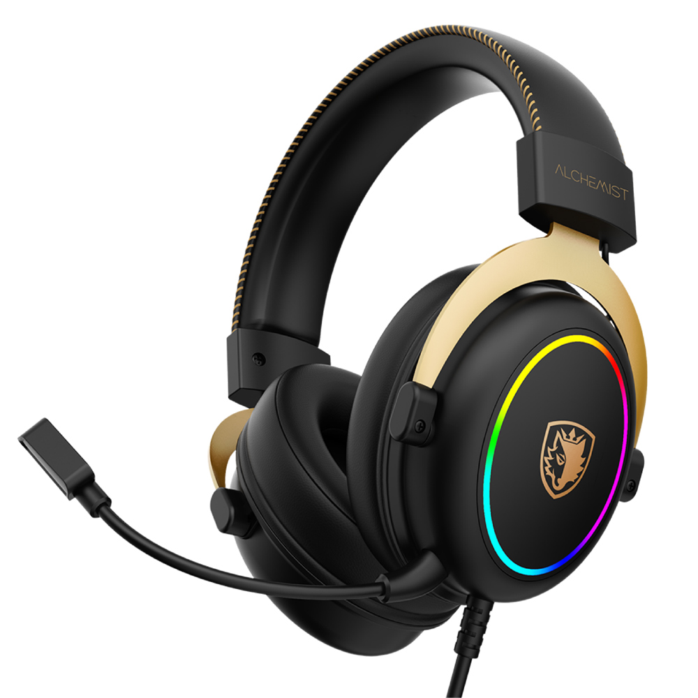 SADES ALCHEMIST USB GAMING HEADSET - BLACK