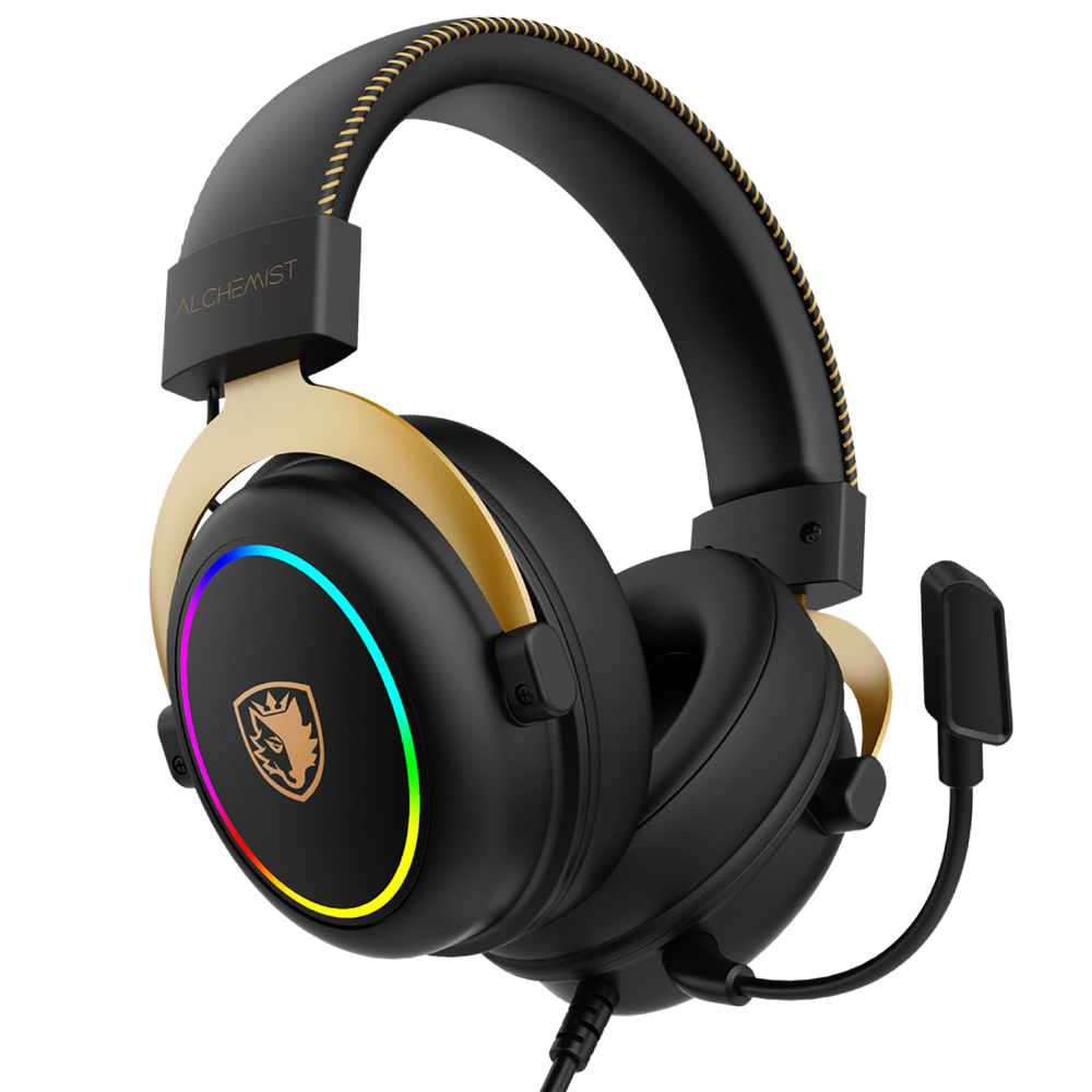 SADES ALCHEMIST USB GAMING HEADSET - BLACK
