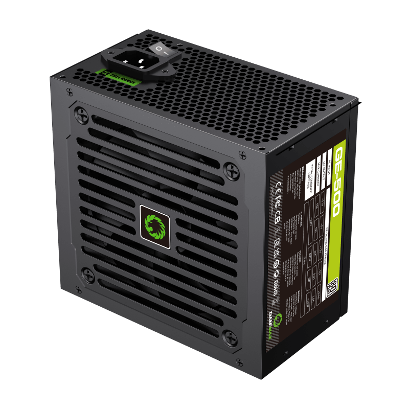 GameMax GE-500 Non Modular 500 Watts Power Supply 80+ Bronze - Black