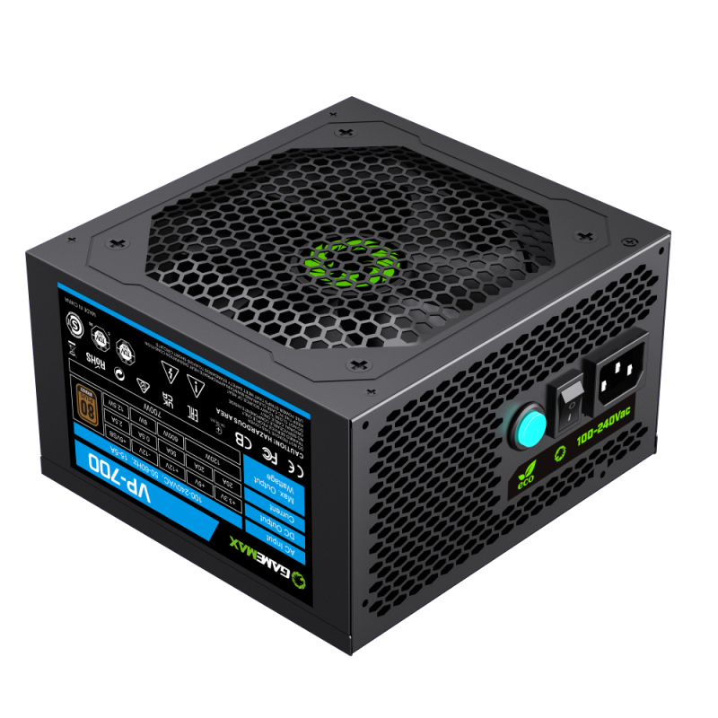 GameMax VP 700S 700 Watts Power Supply 80+ Bronze - Black