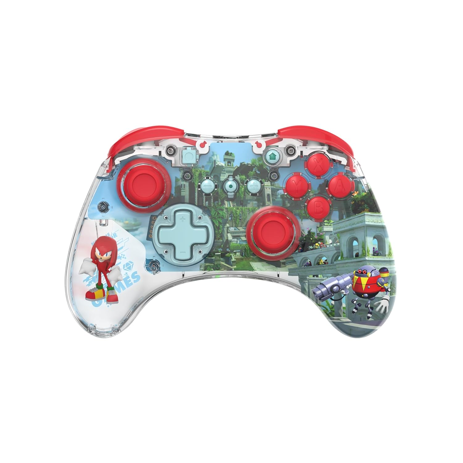 PDP REALMz Wireless Nintendo Switch Controller Forest Biome USB-C Connection - Clear Design