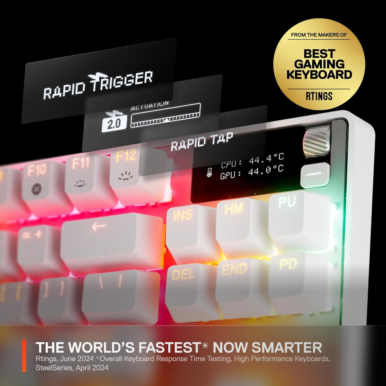 Steelseries Apex Pro TKL Gen3 Gaming Keyboard - White