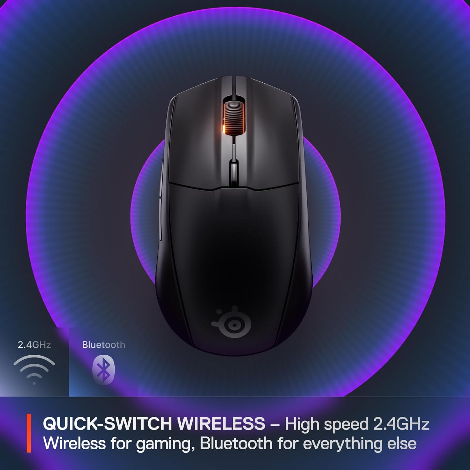 SteelSeries Rival 3 Gen 2 Wireless Gaming Mouse - Black