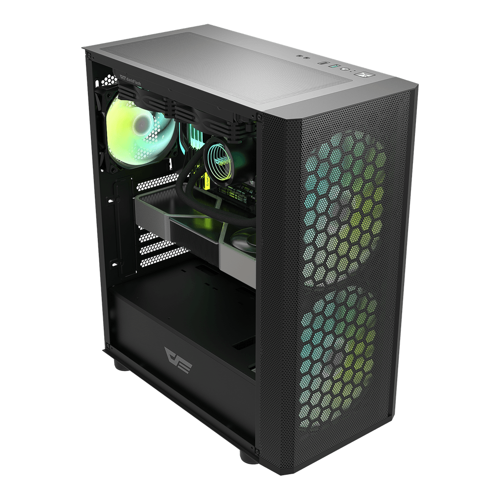 Darkflash DK360 ATX PC Case - Black