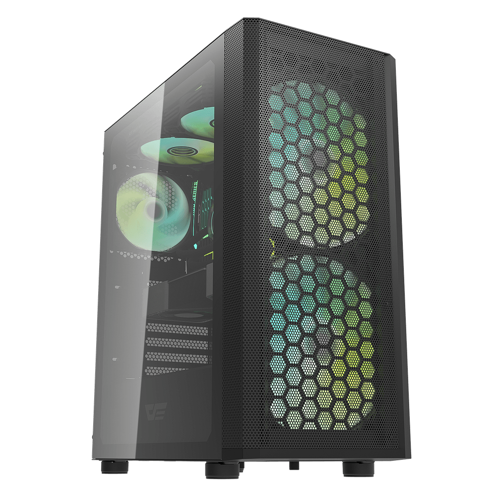 Darkflash DK360 ATX PC Case - Black