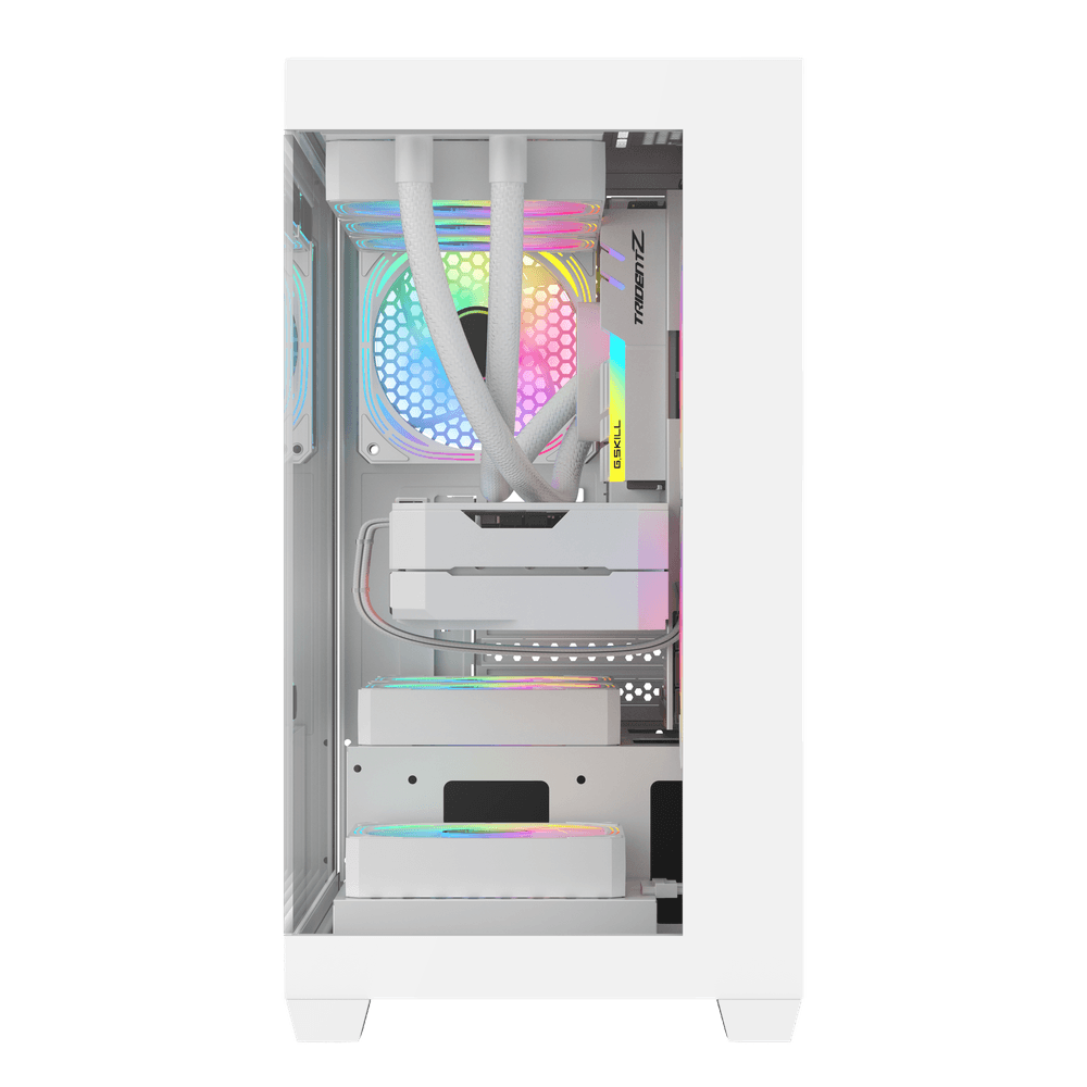 Darkflash DS900M6FW M-ATX PC Case - White