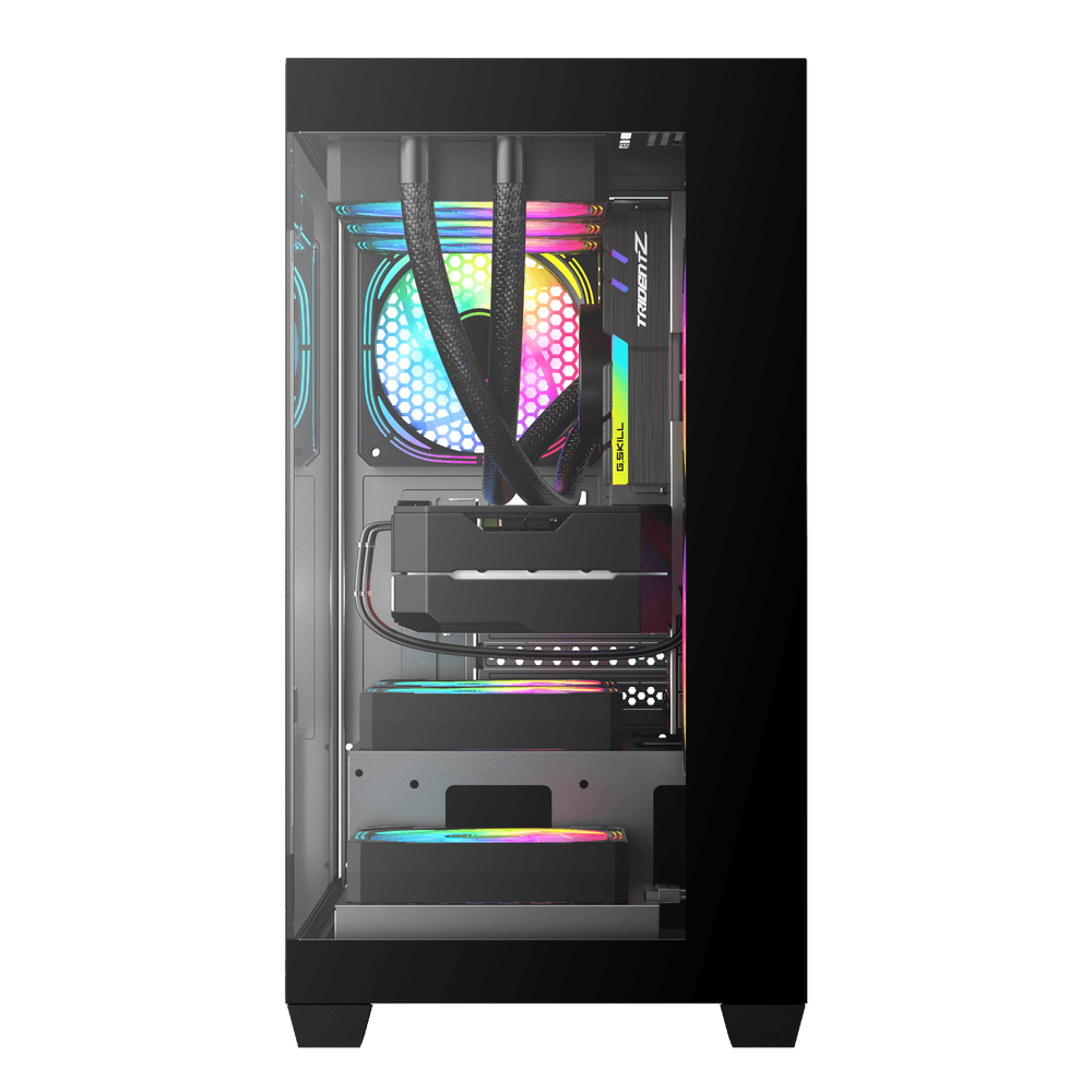 Darkflash DS900M6FW M-ATX PC Case - Black
