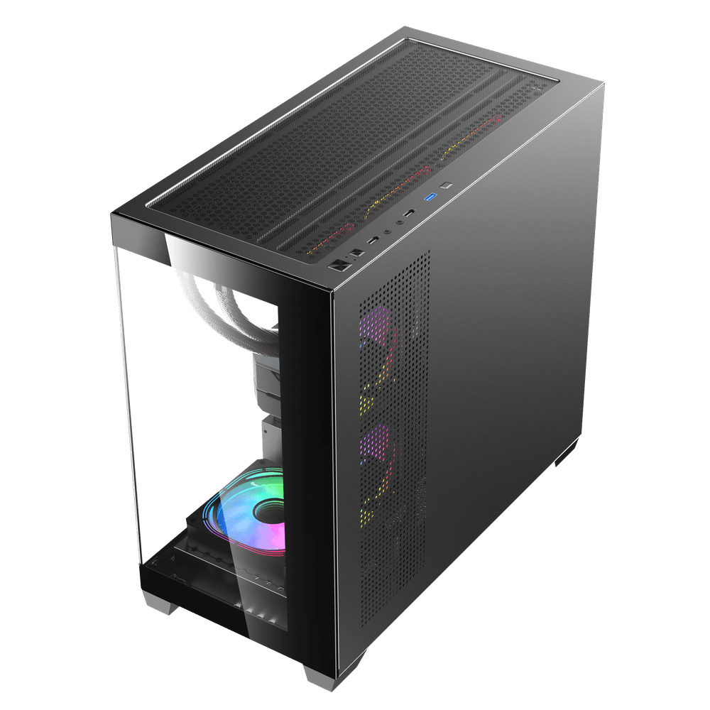Darkflash DS900M6FW M-ATX PC Case - Black