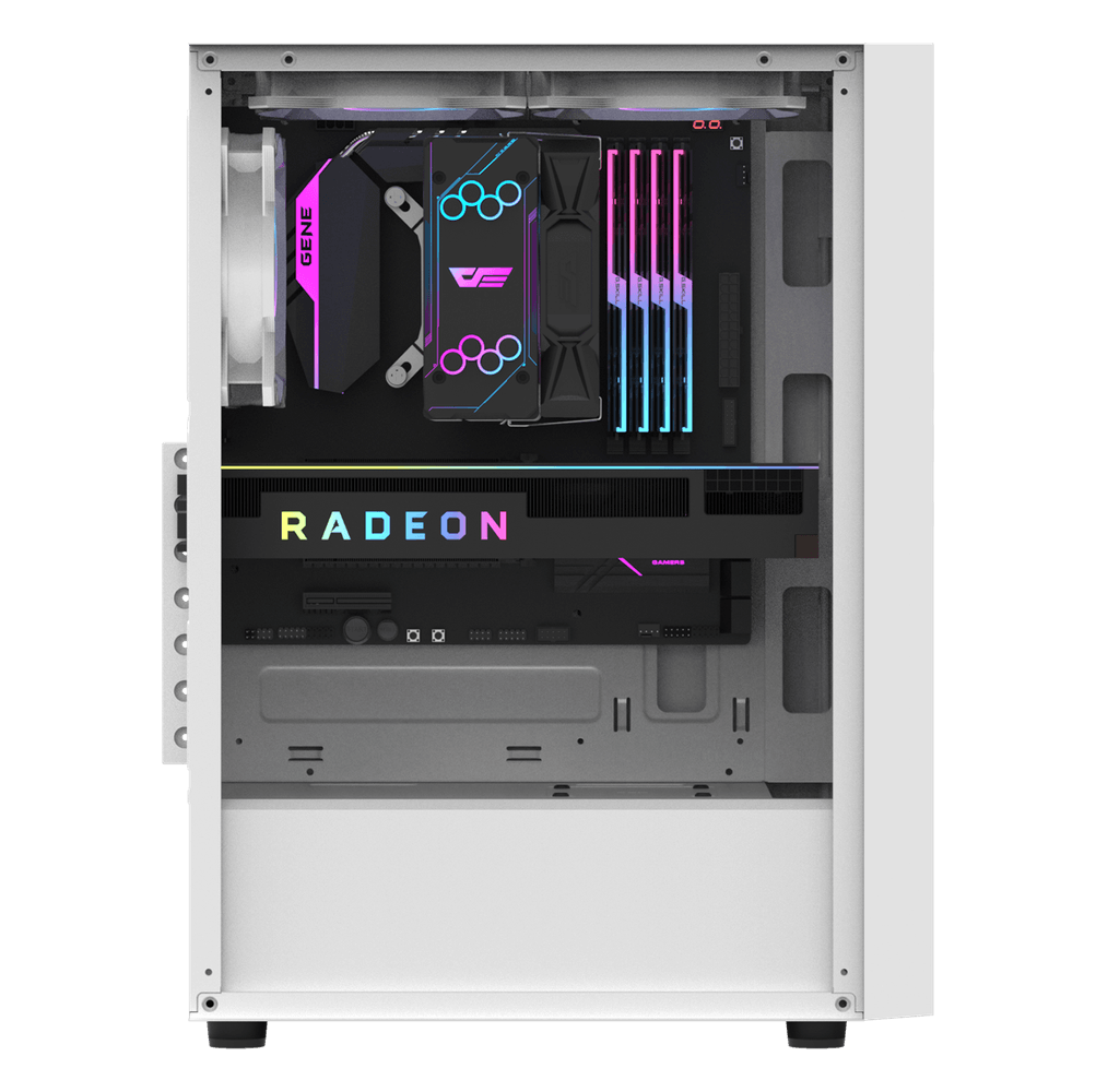Darkflash A290 ATX with 3 FANS PC Case - White