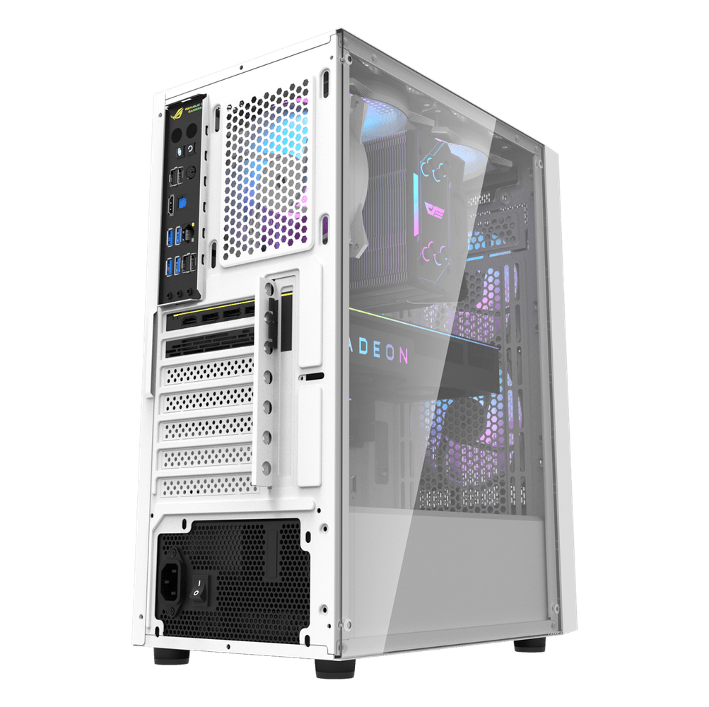 Darkflash A290 ATX with 3 FANS PC Case - White