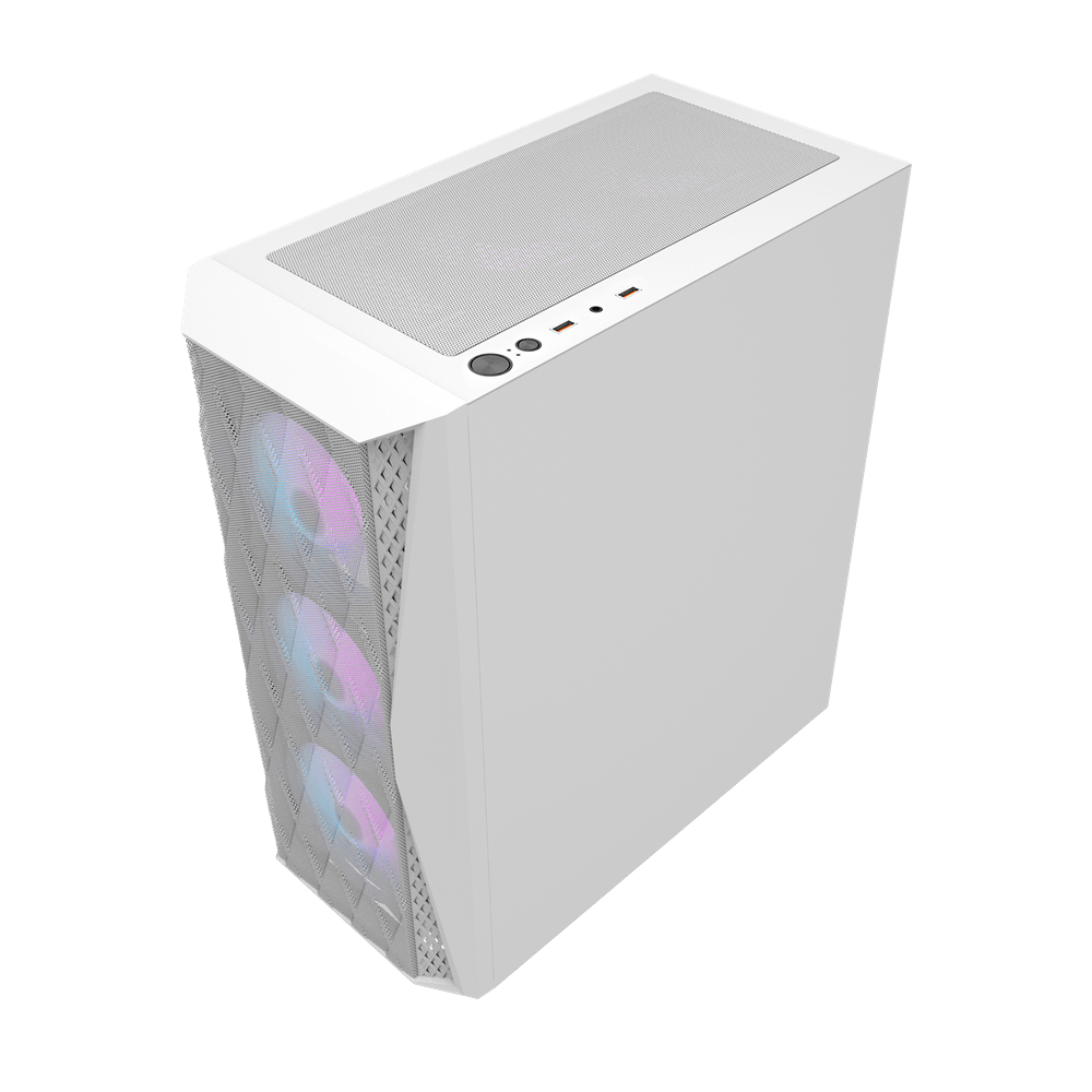 Darkflash DK352 Mesh ATX Case - White