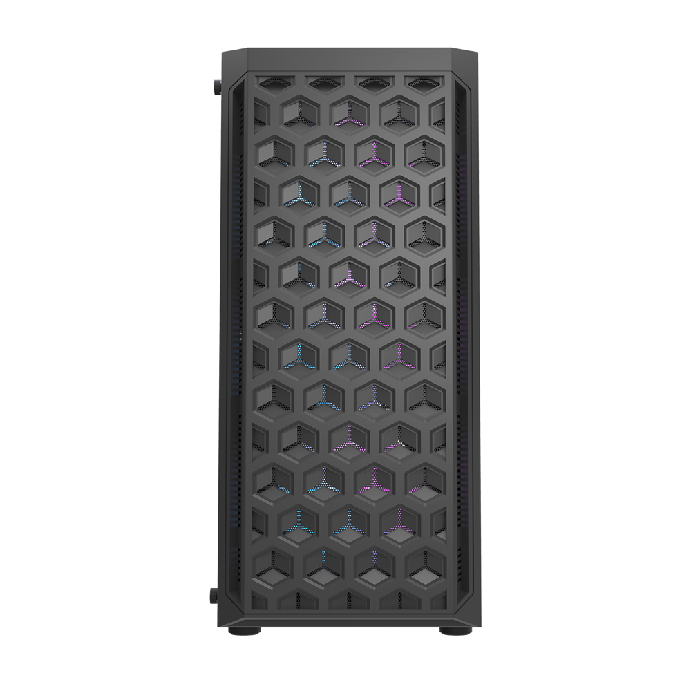 Darkflash DK350 ATX with 4 FANS PC Case - Black