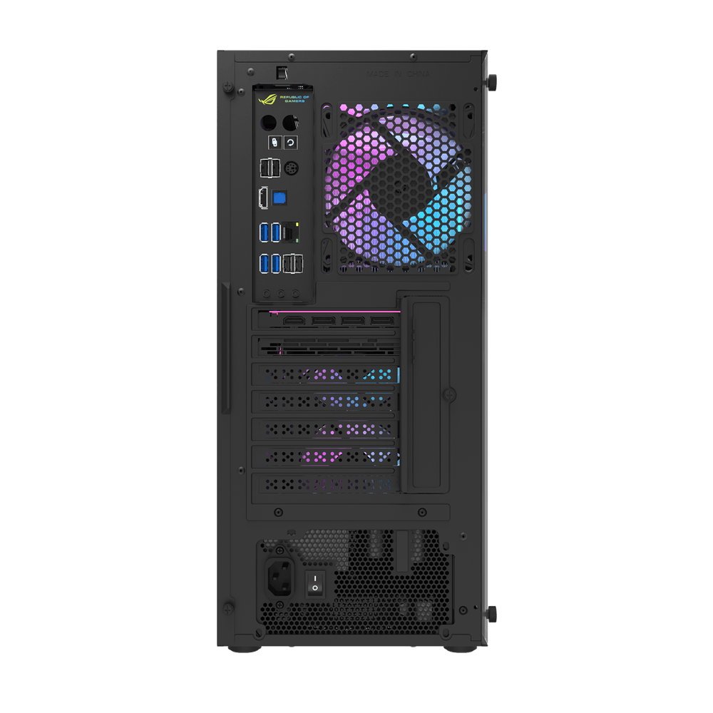 Darkflash DK351 ATX with 4 FANS PC Case - Black