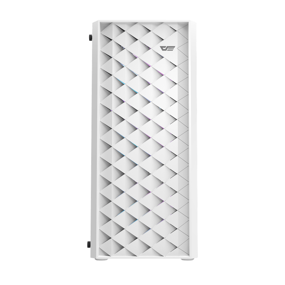 Darkflash DK351 ATX with 4 FANS PC Case - White