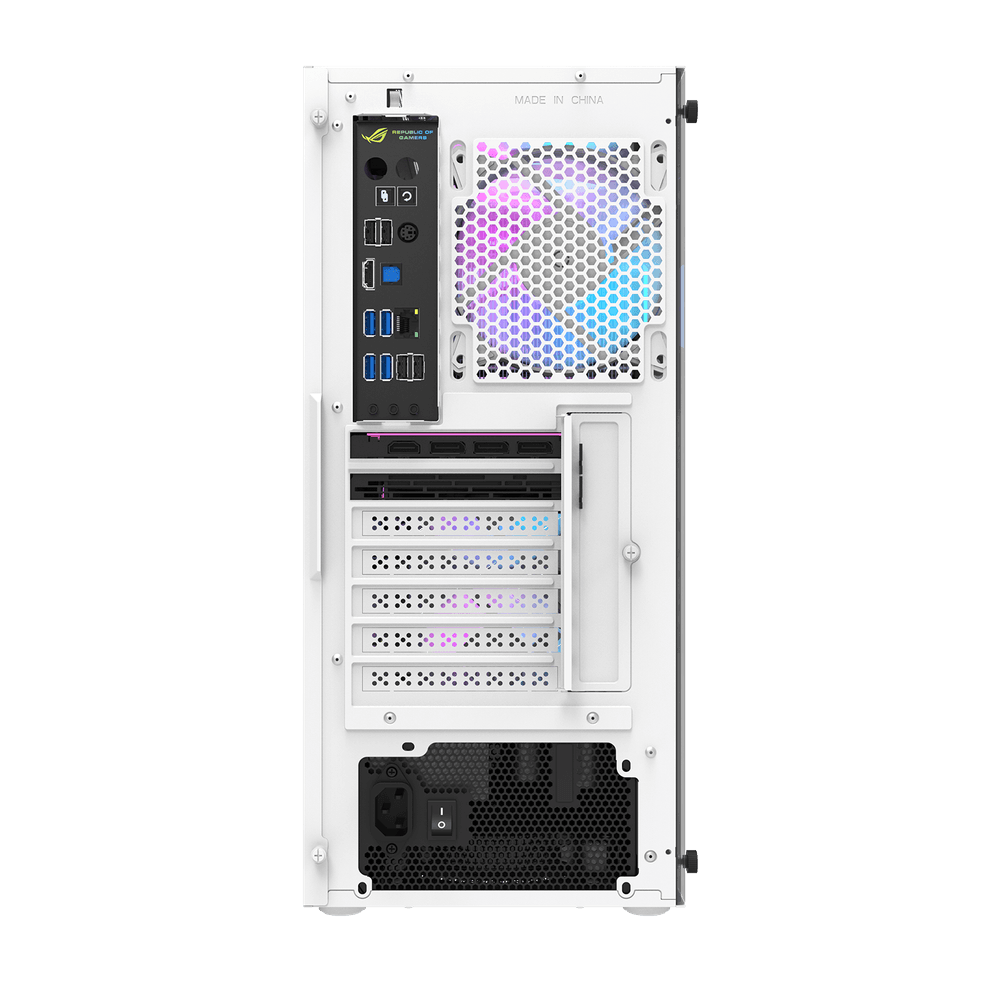 Darkflash DK351 ATX with 4 FANS PC Case - White