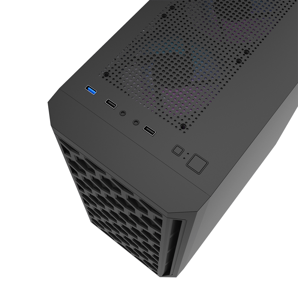 Darkflash DK300M M-ATX with 3 FANS PC Case - Black