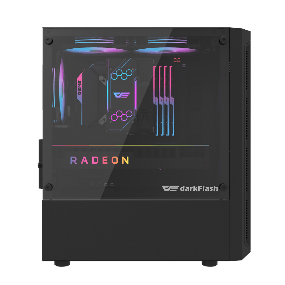 Darkflash DK300M M-ATX with 3 FANS PC Case - Black