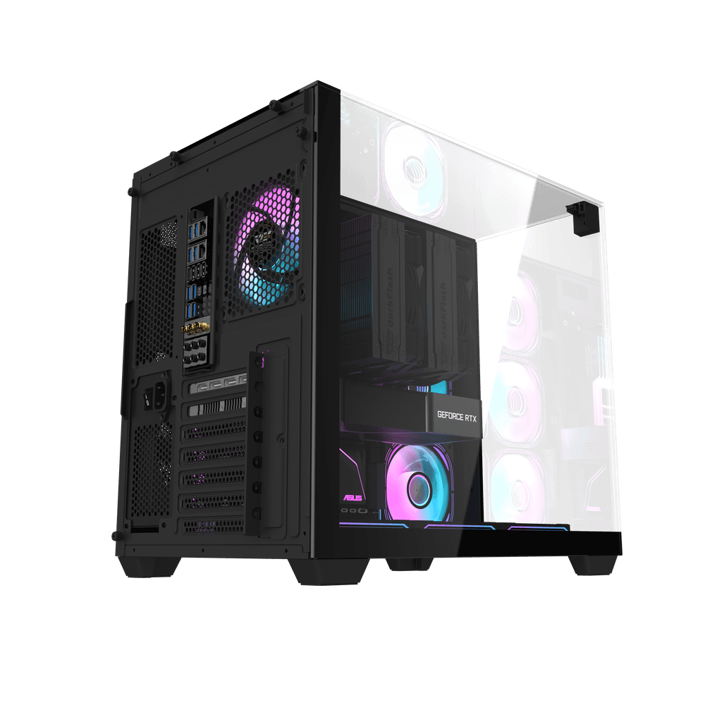 Darkflash TH285 ATX with 4 FANS - Black