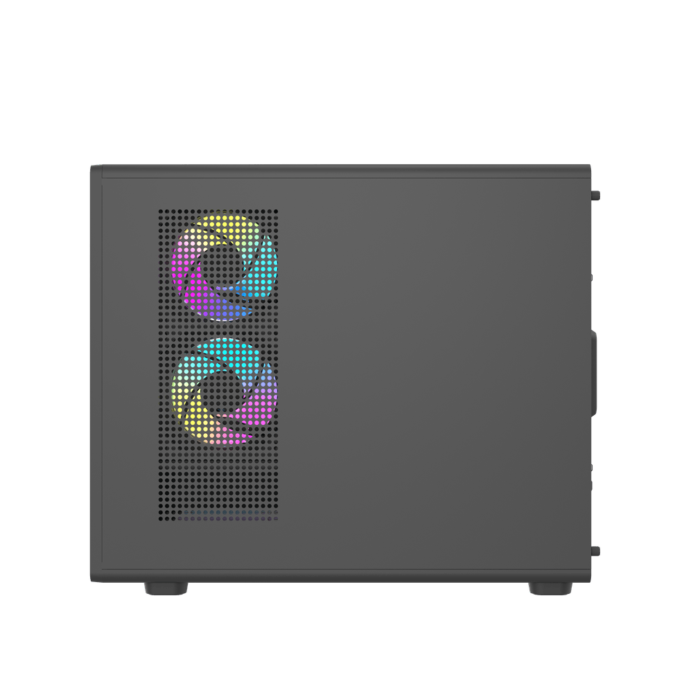 Darkflash DB460M M-ATX with 3 FANS PC Case - Black