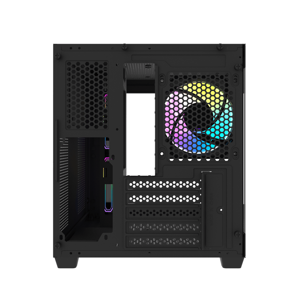 Darkflash C275P M-ATX 3 FANS PC Case - Black
