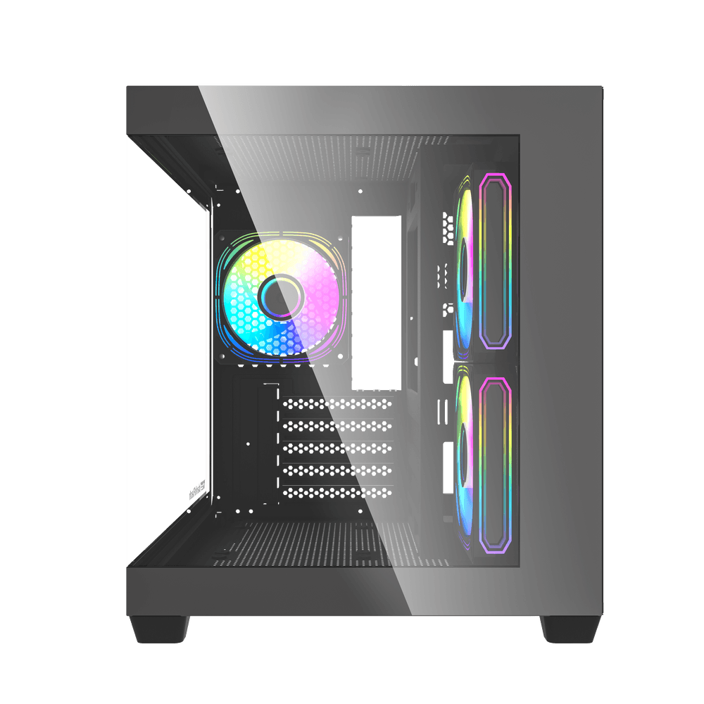 Darkflash C275P M-ATX 3 FANS PC Case - Black