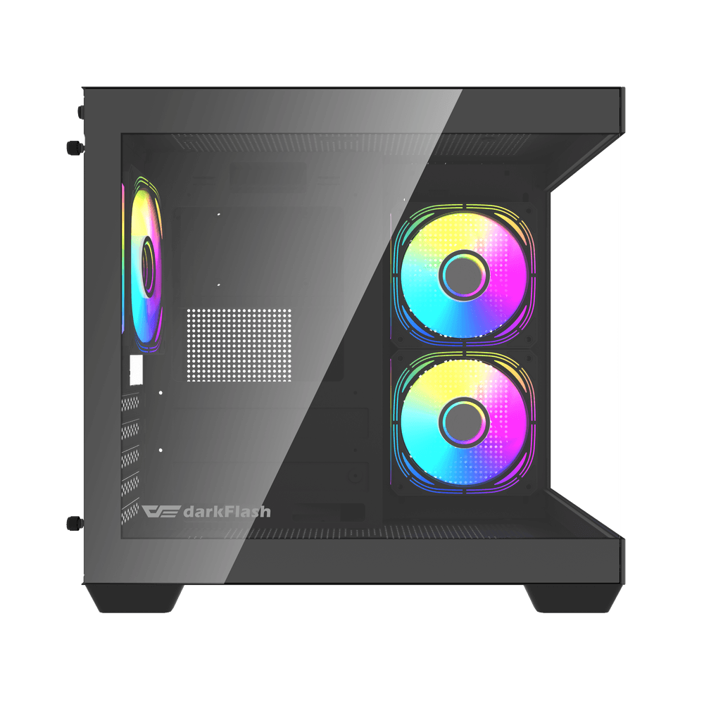 Darkflash C275P M-ATX 3 FANS PC Case - Black