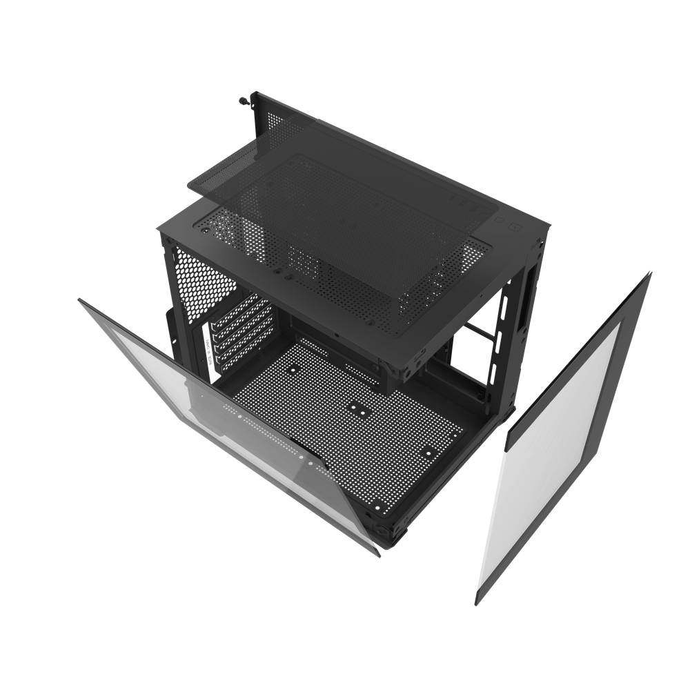 Darkflash C275P M-ATX 3 FANS PC Case - Black