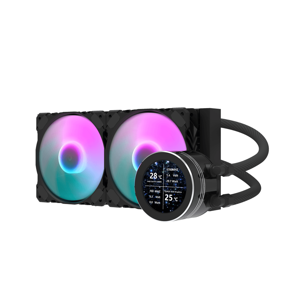 Darkflash DN240S AIO 240mm Liquid Cooler - Black