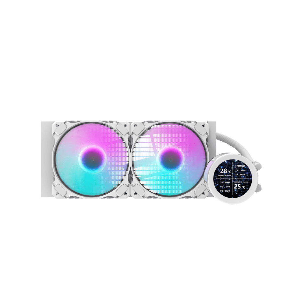 Darkflash DN240S AIO 240mm Liquid Cooler - White