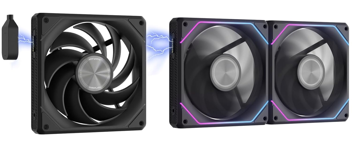 Darkflash Gauss G16 3in1 120mm Magnatic ARGB Case FAN - Black