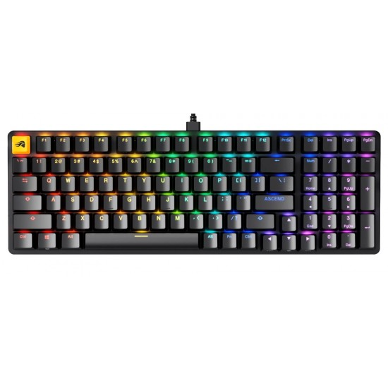 Glorious GMMK2 Full Size 96% Pre-Built Wired RGB Mechanical Gaming Keyboard (Arabic Layout) - Black