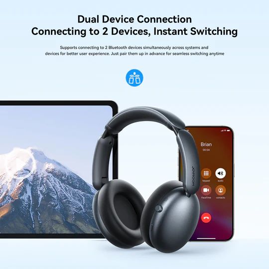 Joyroom JR-JH1 Hybrid ANC Wireless Headphones - Black