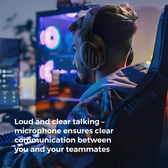 Joyroom JR-HG2 Wired Gaming Headaset - Black