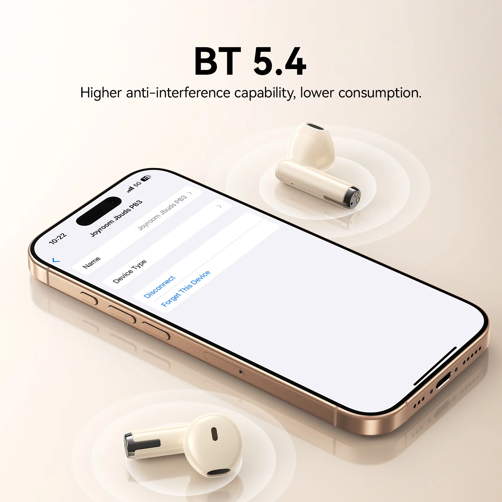 Joyroom JR-PB3 TWS Bluetooth Earphones - Beige