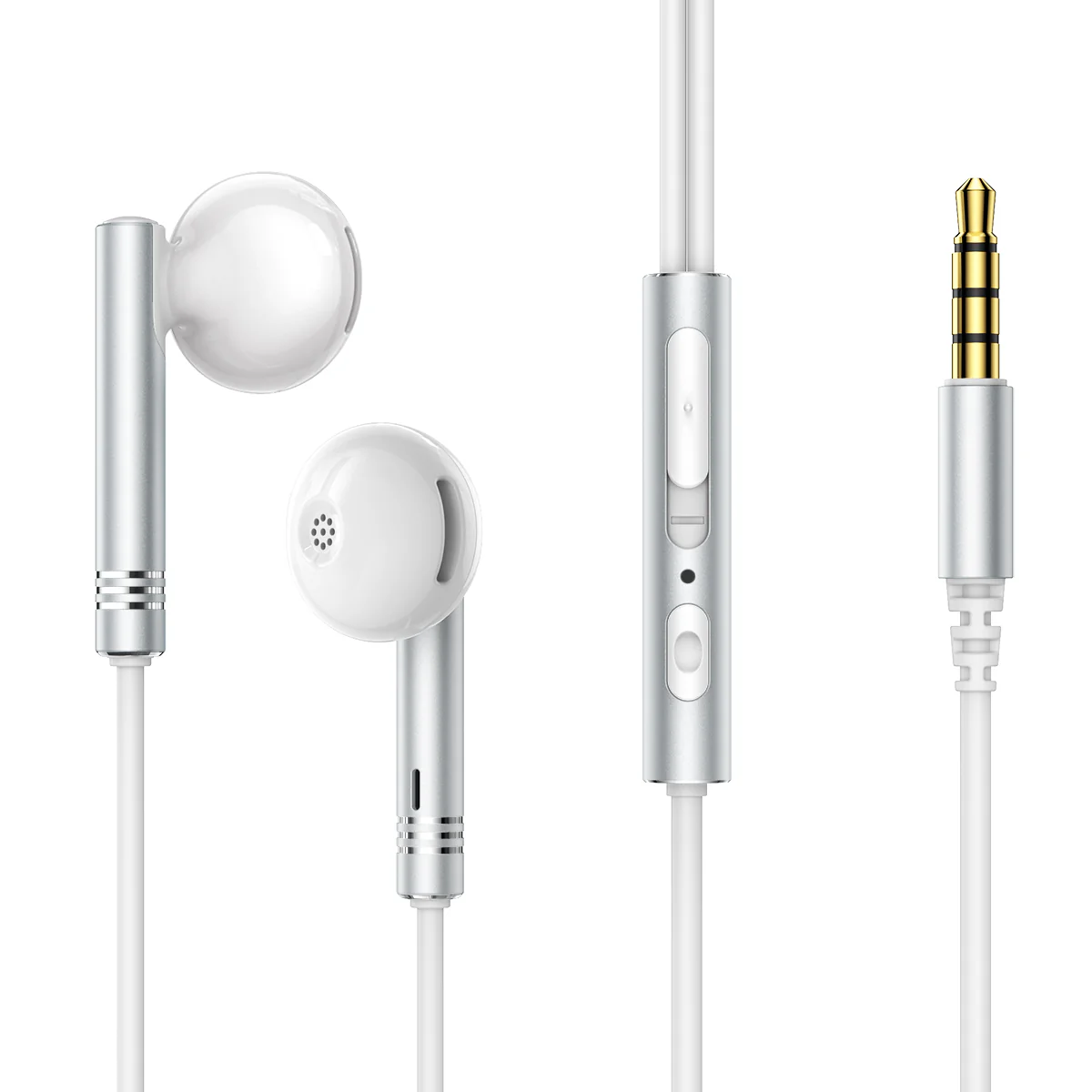 Joyroom JR-EW06 Wired Series In-Ear Wired Earbuds - White