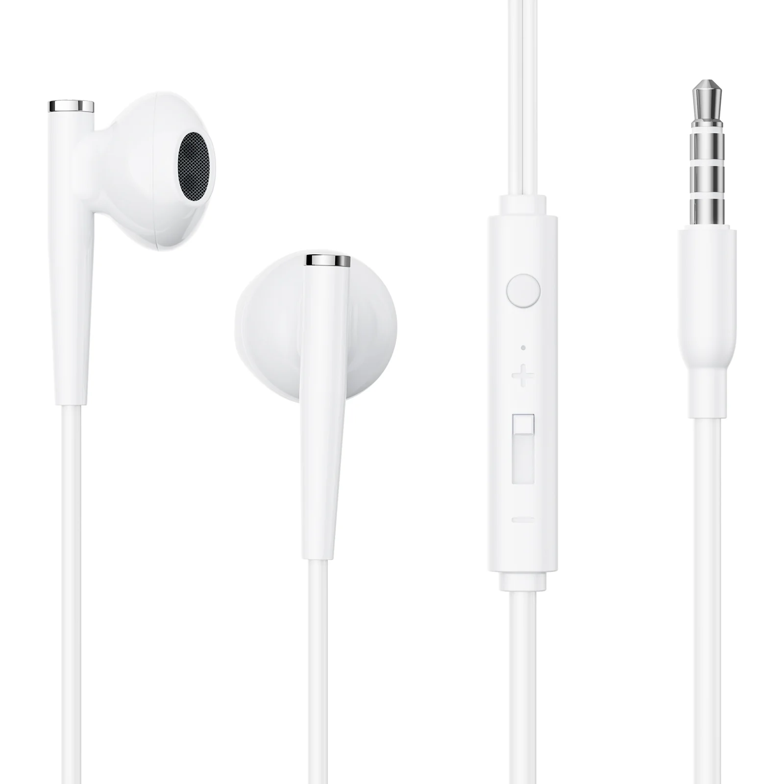 Joyroom JR-EW04 Wired Series In-Ear Wired Earbuds - White