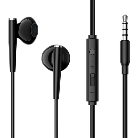 Joyroom JR-EW04 Wired Series In-Ear Wired Earbuds - Black