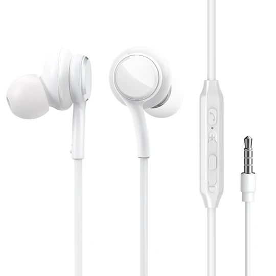 Joyroom JR-EW02 Wired Series In-Ear Wired Earbuds - White